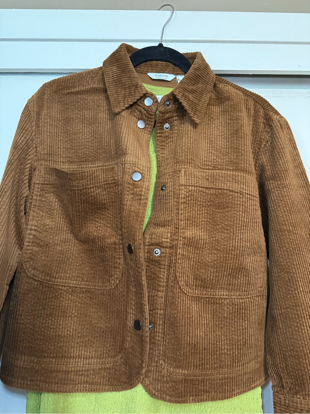 b.young Brown Corduroy Button Down Shacket Jacket Shirt Size 34 EU / XS US
